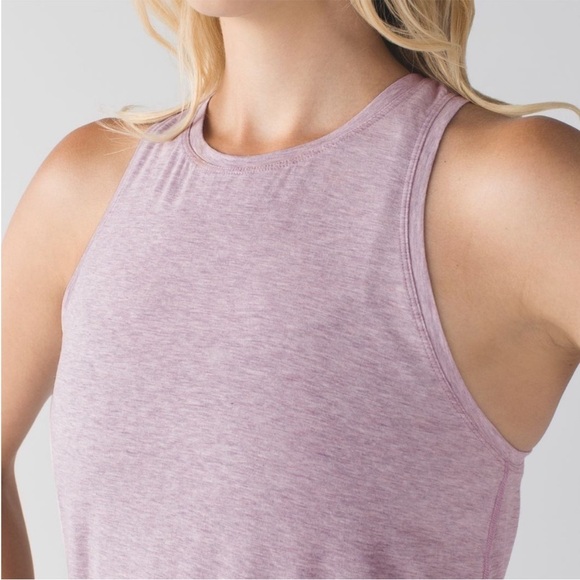 LULULEMON All Tied Up Purple Tank Top - Picture 3 of 7